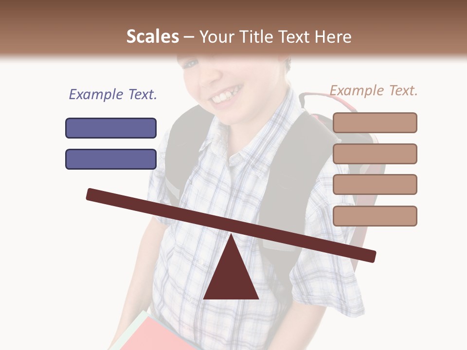 Education Schoolboy Pupil PowerPoint Template