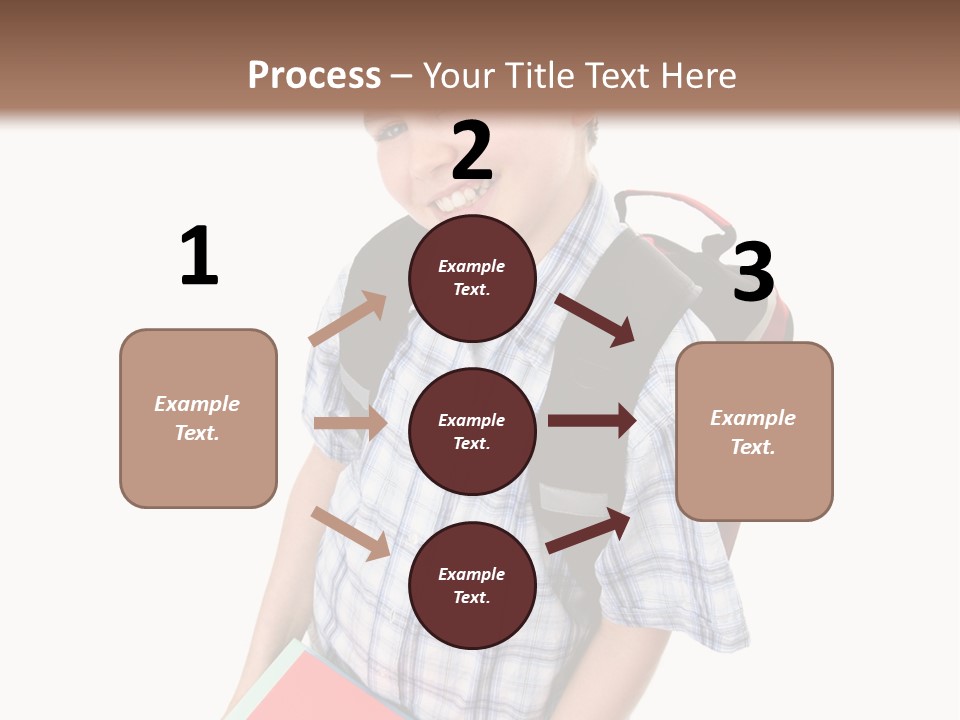 Education Schoolboy Pupil PowerPoint Template