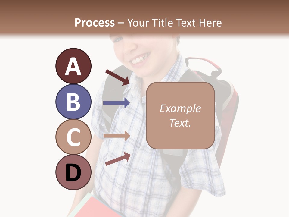 Education Schoolboy Pupil PowerPoint Template