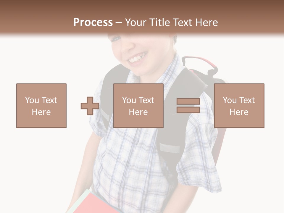 Education Schoolboy Pupil PowerPoint Template