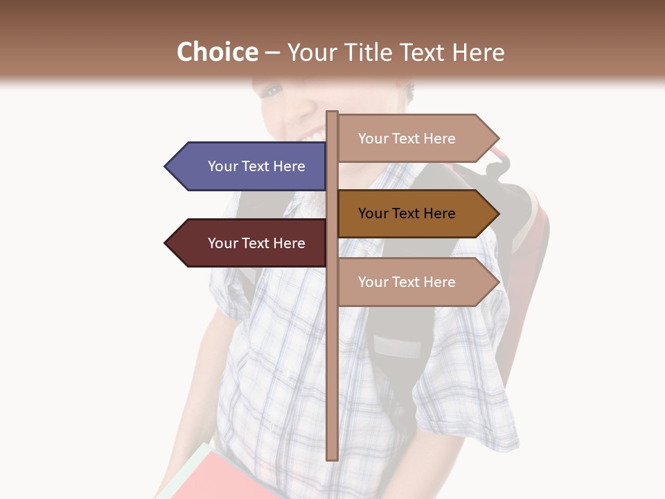 Education Schoolboy Pupil PowerPoint Template