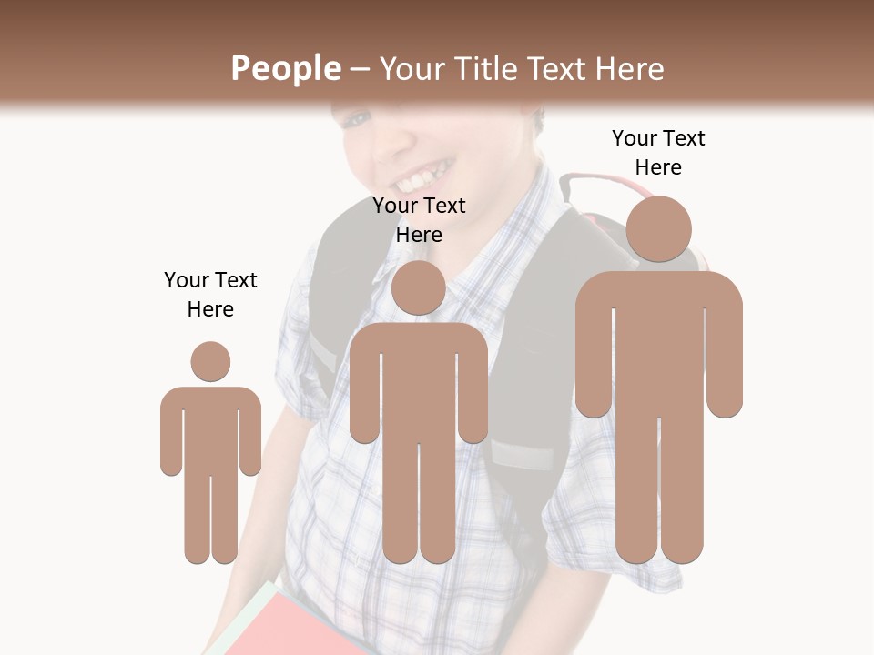 Education Schoolboy Pupil PowerPoint Template
