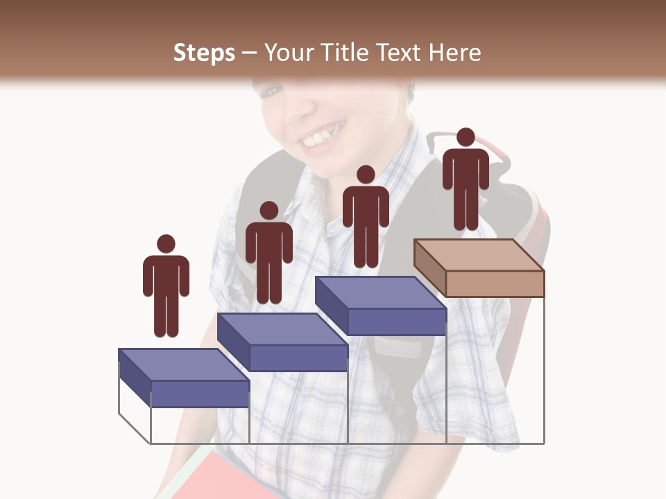 Education Schoolboy Pupil PowerPoint Template