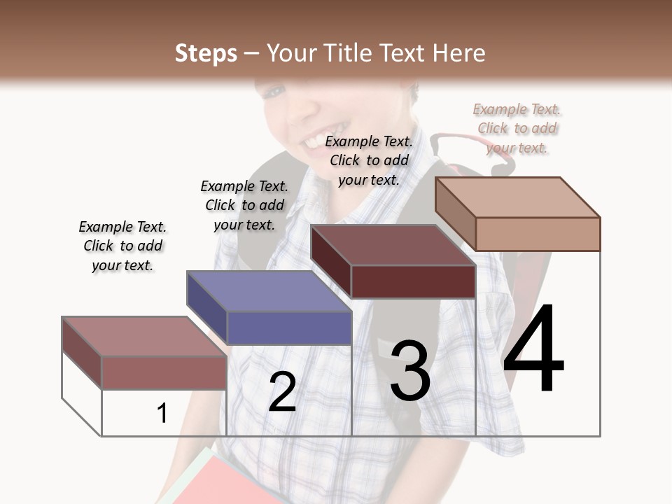 Education Schoolboy Pupil PowerPoint Template