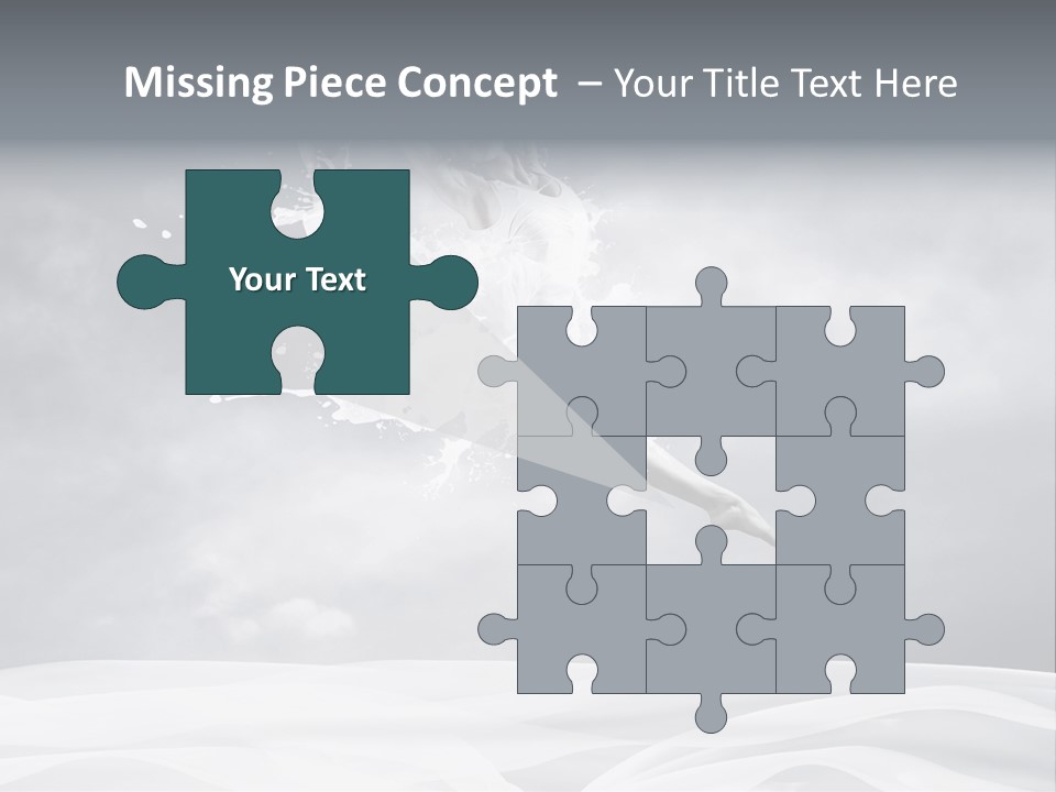 Mid Air Ballerina Attractive PowerPoint Template