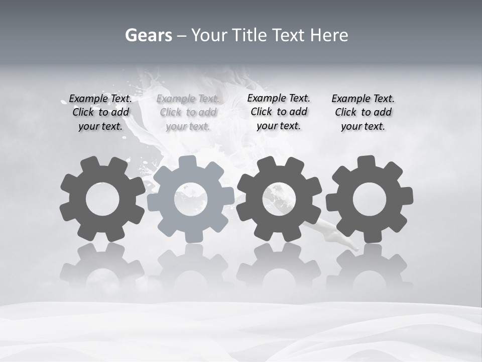 Mid Air Ballerina Attractive PowerPoint Template