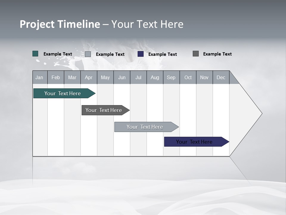 Mid Air Ballerina Attractive PowerPoint Template