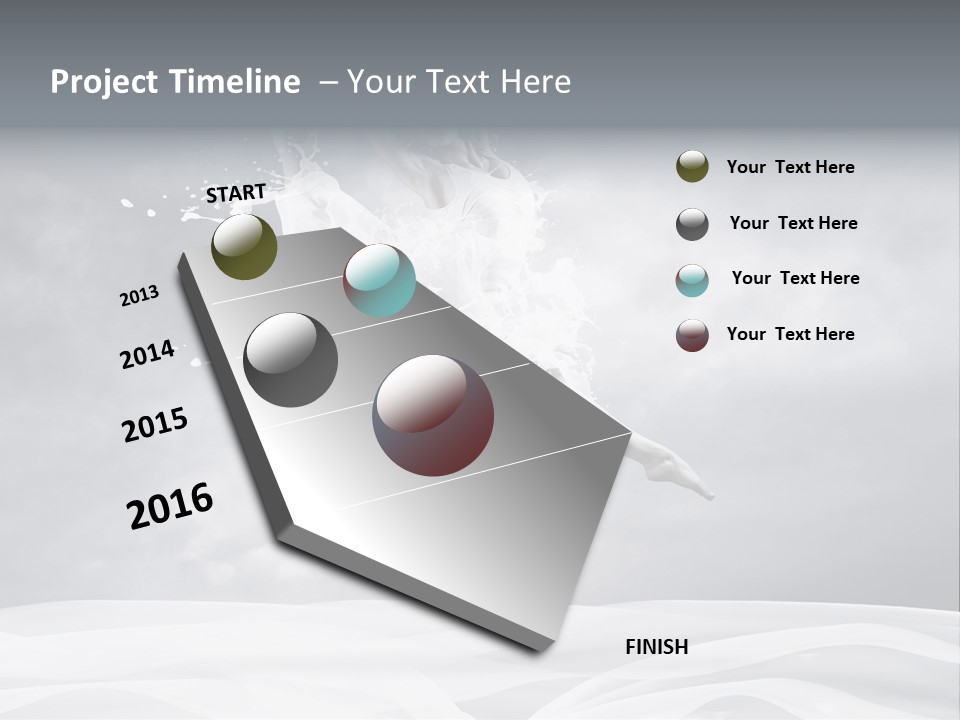 Mid Air Ballerina Attractive PowerPoint Template