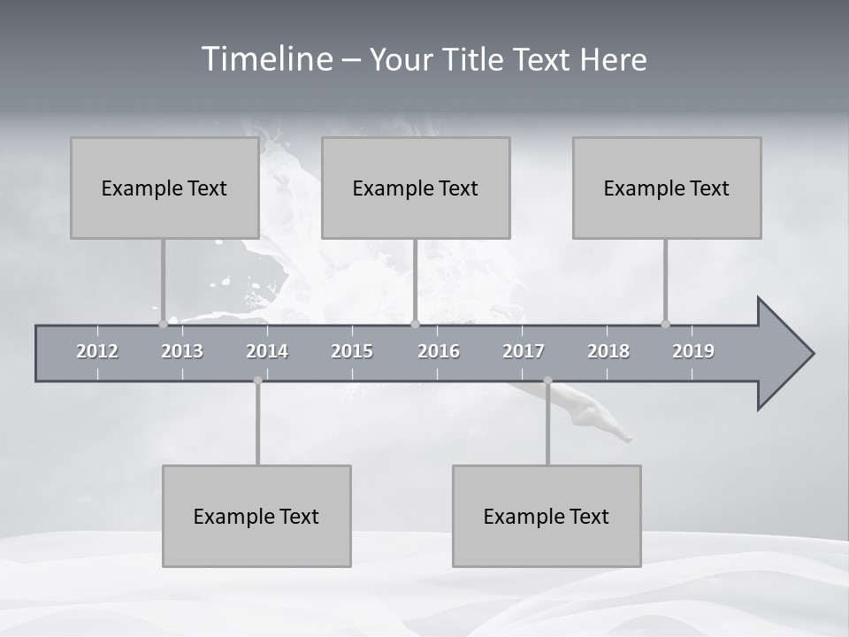 Mid Air Ballerina Attractive PowerPoint Template