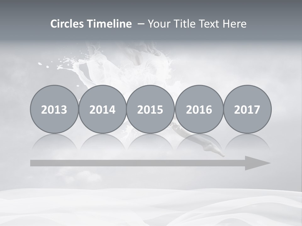 Mid Air Ballerina Attractive PowerPoint Template