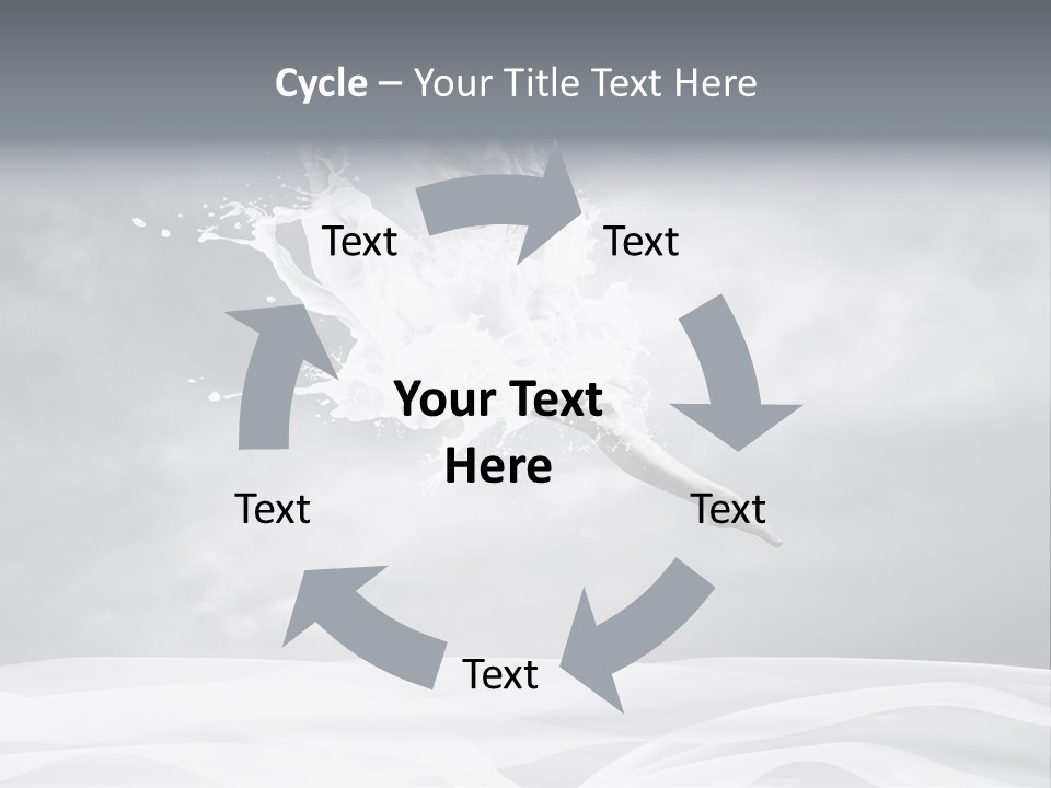 Mid Air Ballerina Attractive PowerPoint Template