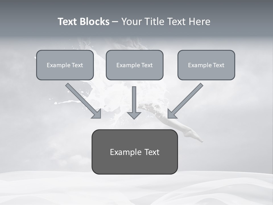 Mid Air Ballerina Attractive PowerPoint Template