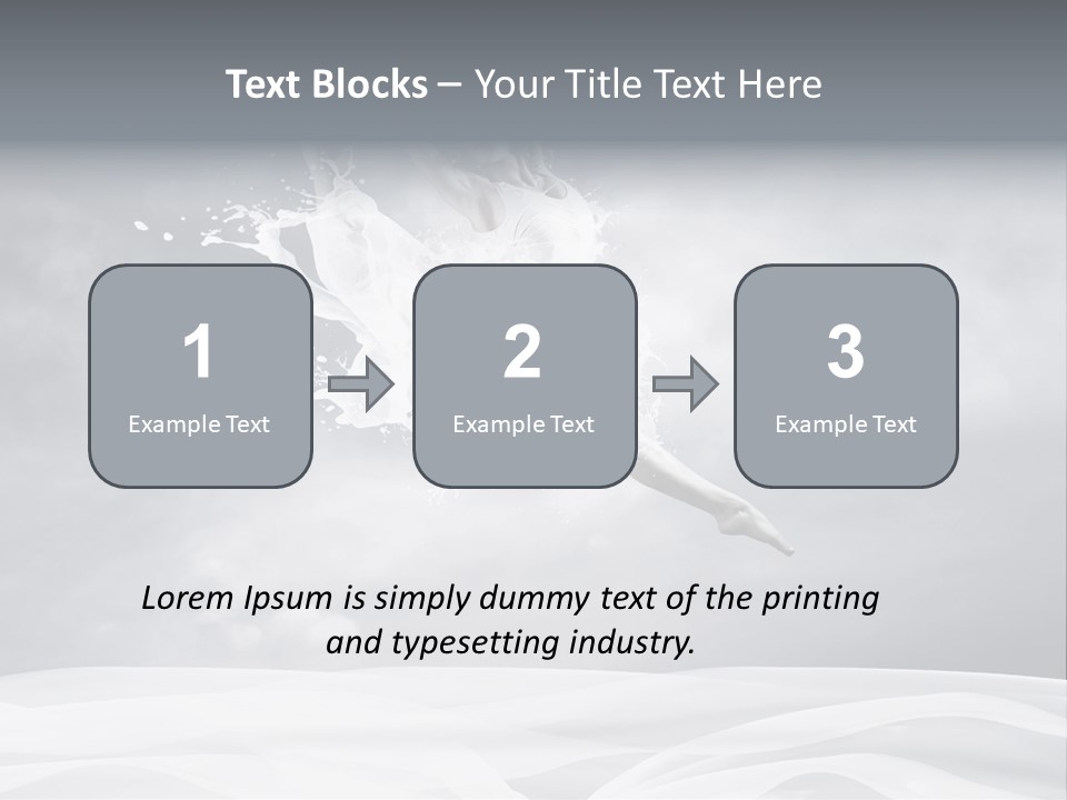 Mid Air Ballerina Attractive PowerPoint Template