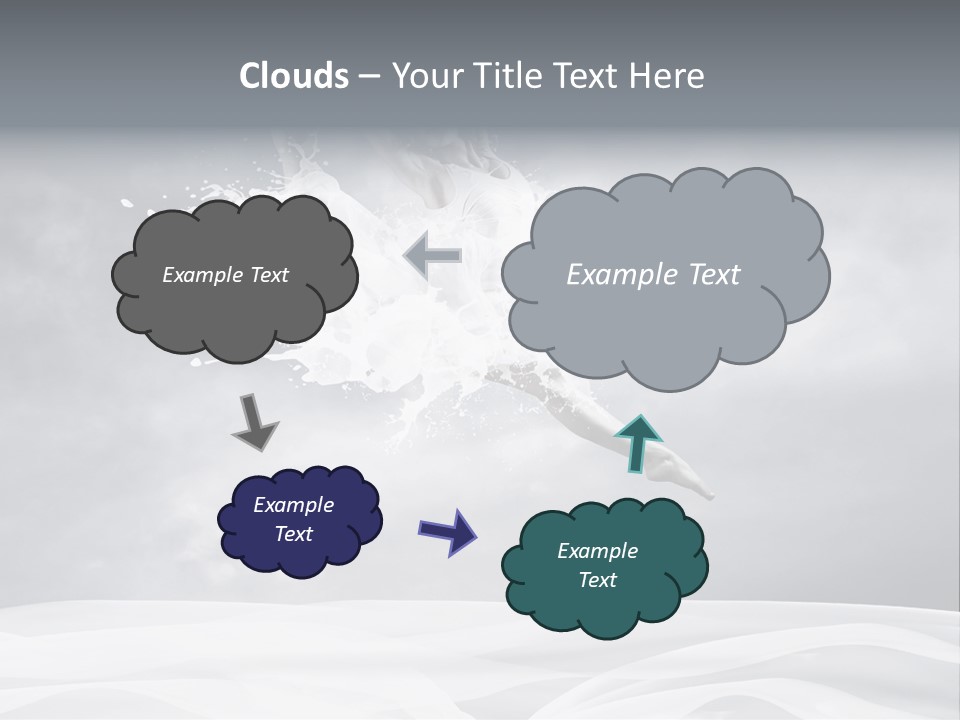 Mid Air Ballerina Attractive PowerPoint Template