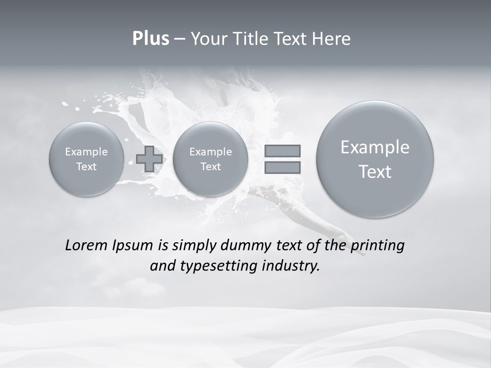 Mid Air Ballerina Attractive PowerPoint Template