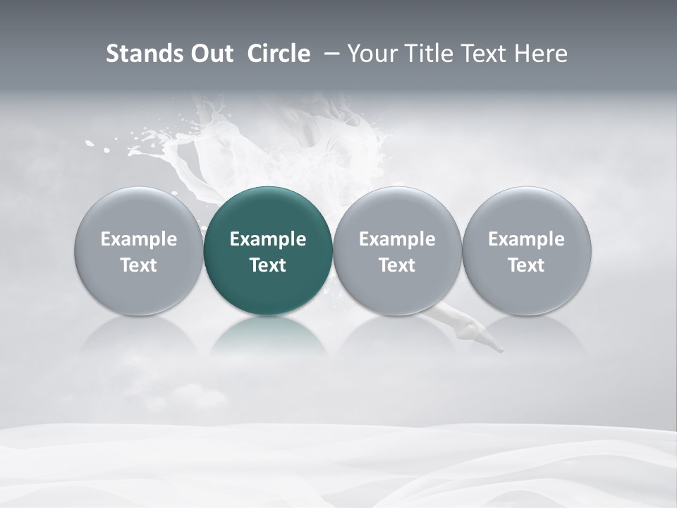 Mid Air Ballerina Attractive PowerPoint Template