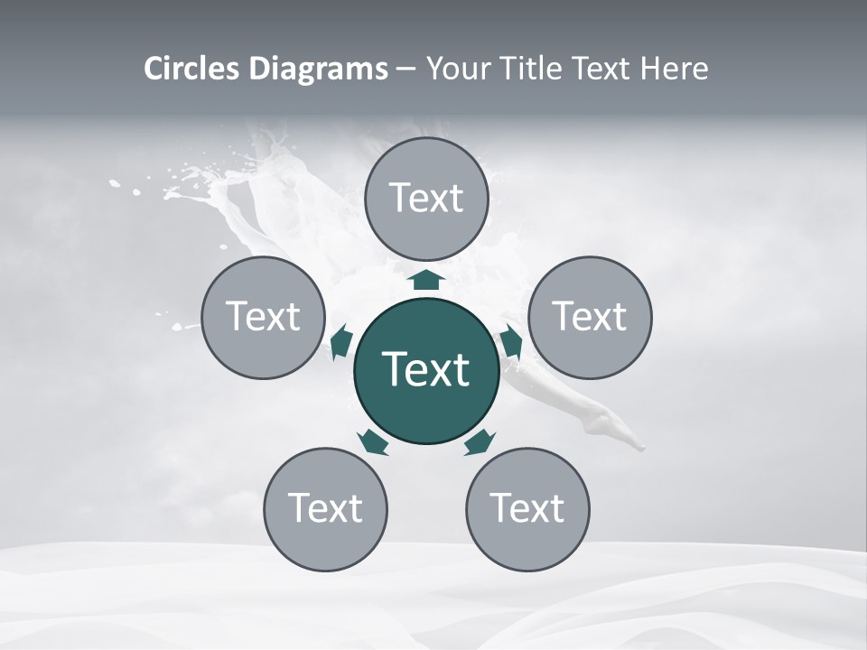 Mid Air Ballerina Attractive PowerPoint Template