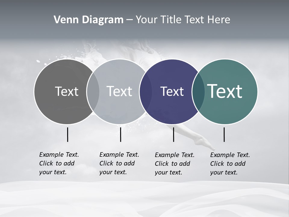 Mid Air Ballerina Attractive PowerPoint Template