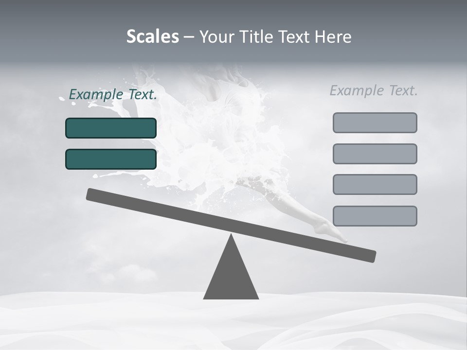 Mid Air Ballerina Attractive PowerPoint Template