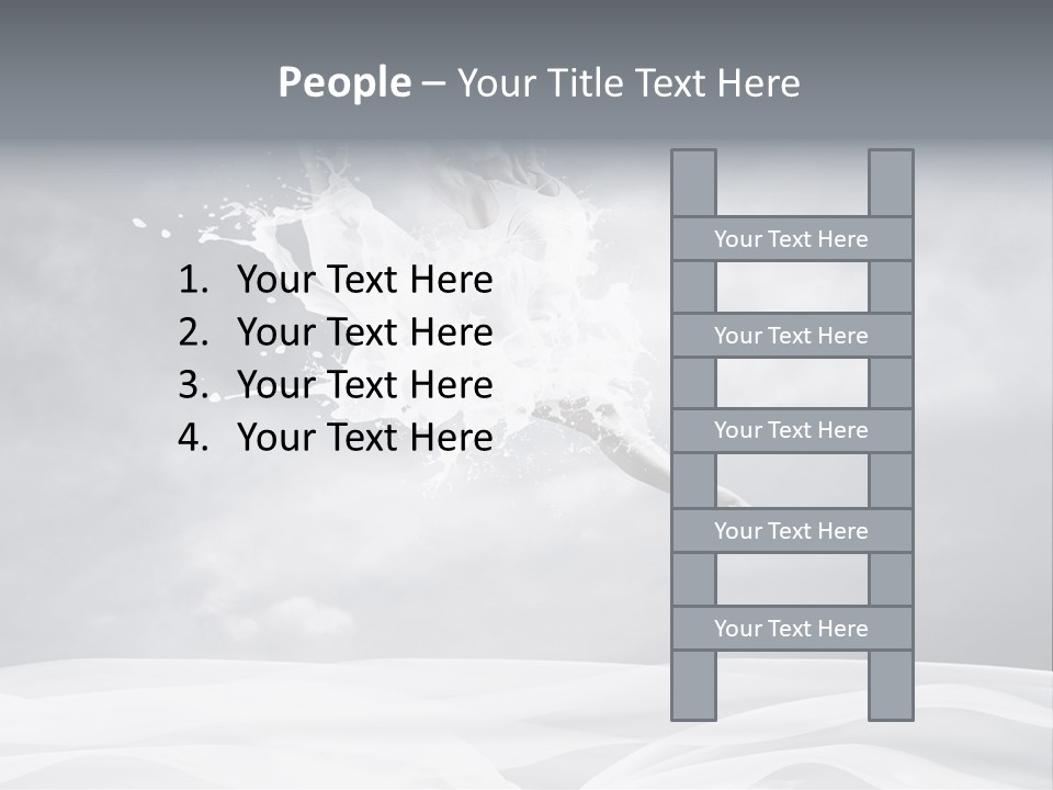 Mid Air Ballerina Attractive PowerPoint Template