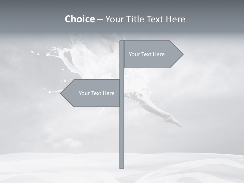 Mid Air Ballerina Attractive PowerPoint Template