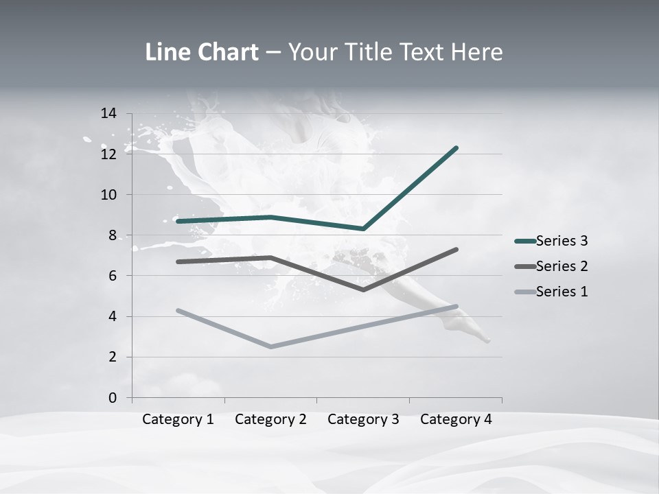 Mid Air Ballerina Attractive PowerPoint Template