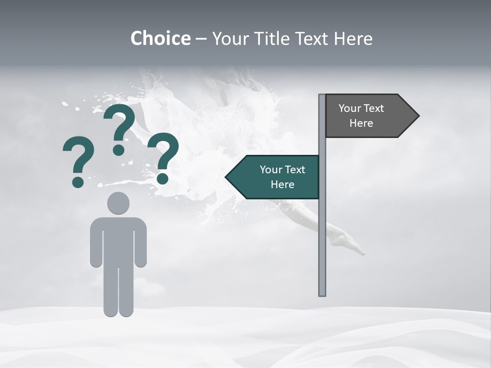 Mid Air Ballerina Attractive PowerPoint Template