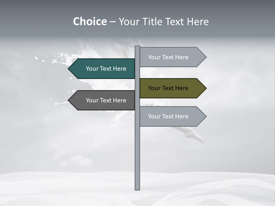 Mid Air Ballerina Attractive PowerPoint Template