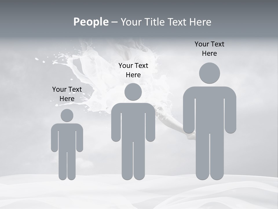 Mid Air Ballerina Attractive PowerPoint Template