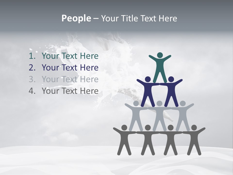 Mid Air Ballerina Attractive PowerPoint Template