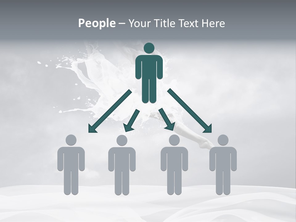 Mid Air Ballerina Attractive PowerPoint Template