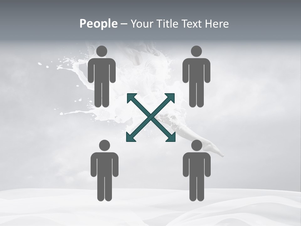 Mid Air Ballerina Attractive PowerPoint Template