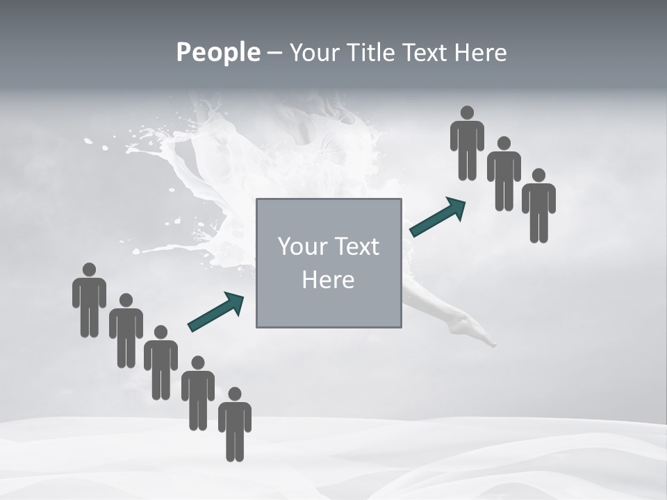 Mid Air Ballerina Attractive PowerPoint Template