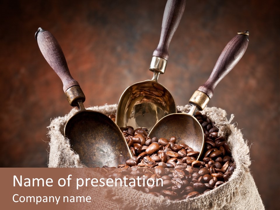 Beverage Brass Bronze PowerPoint Template