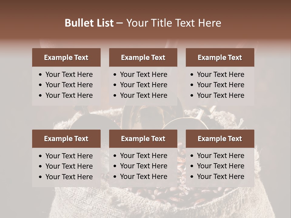 Beverage Brass Bronze PowerPoint Template