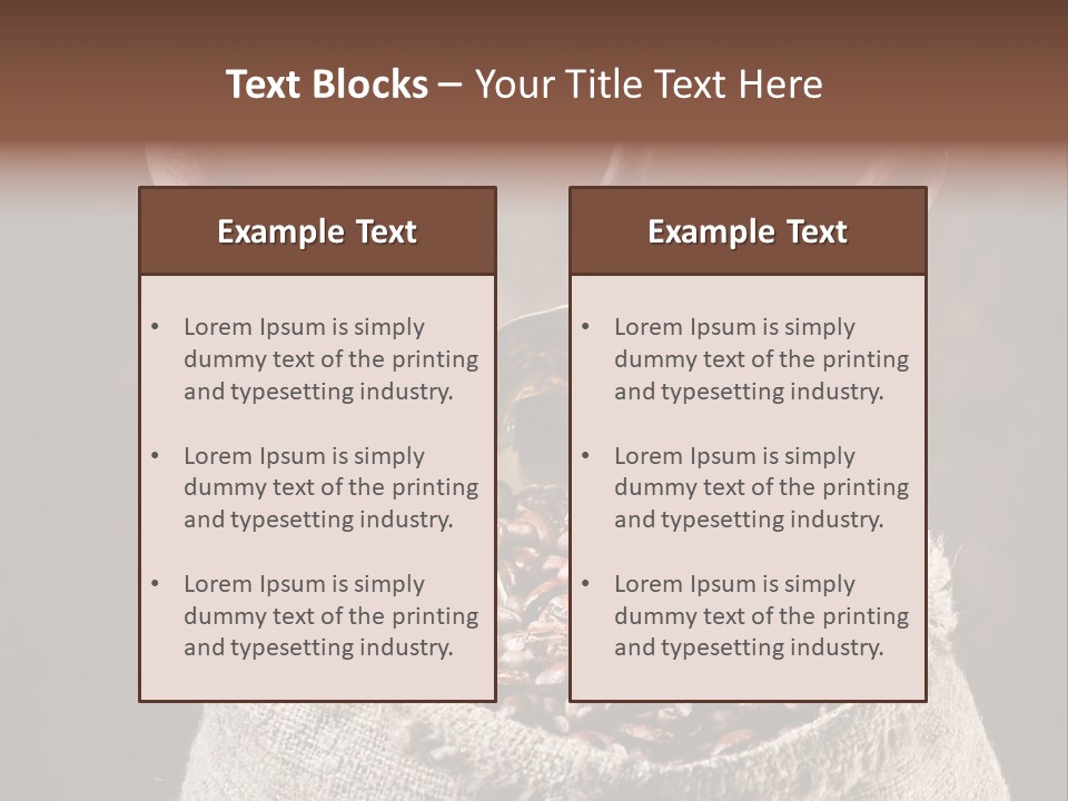 Beverage Brass Bronze PowerPoint Template