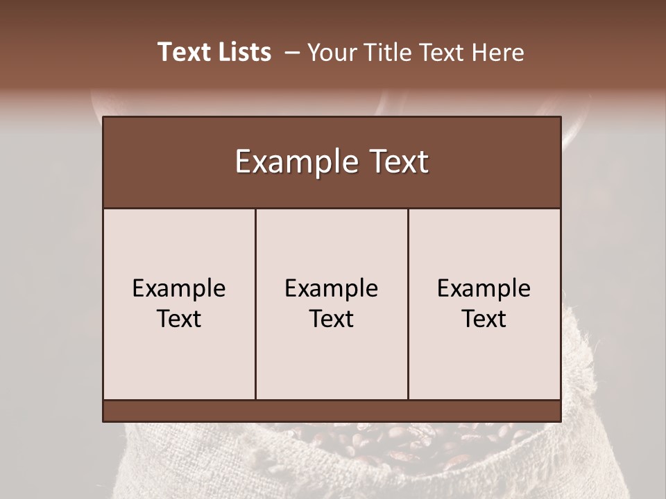 Beverage Brass Bronze PowerPoint Template