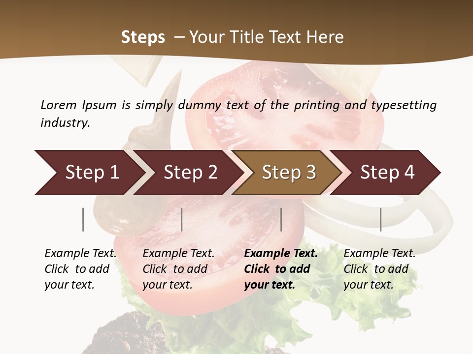 Steak Ingredient Appetiser PowerPoint Template