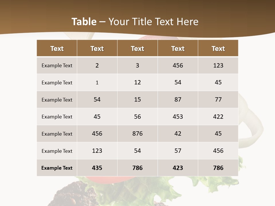 Steak Ingredient Appetiser PowerPoint Template