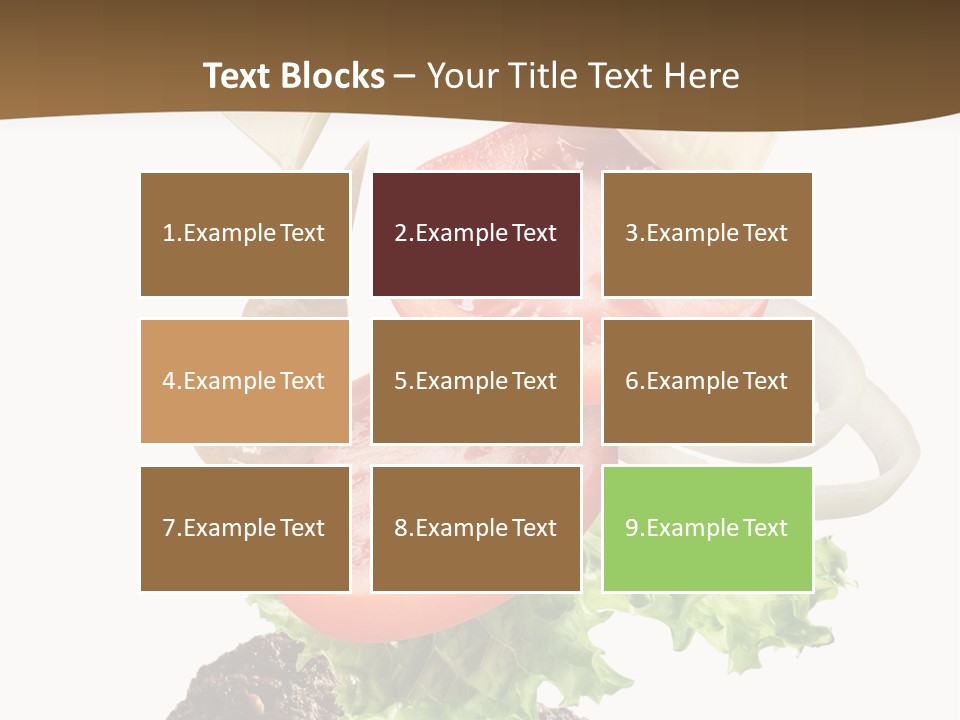 Steak Ingredient Appetiser PowerPoint Template