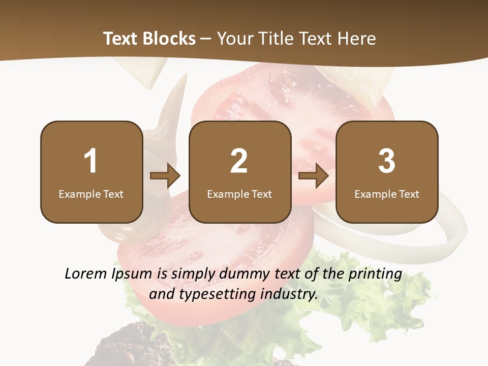 Steak Ingredient Appetiser PowerPoint Template