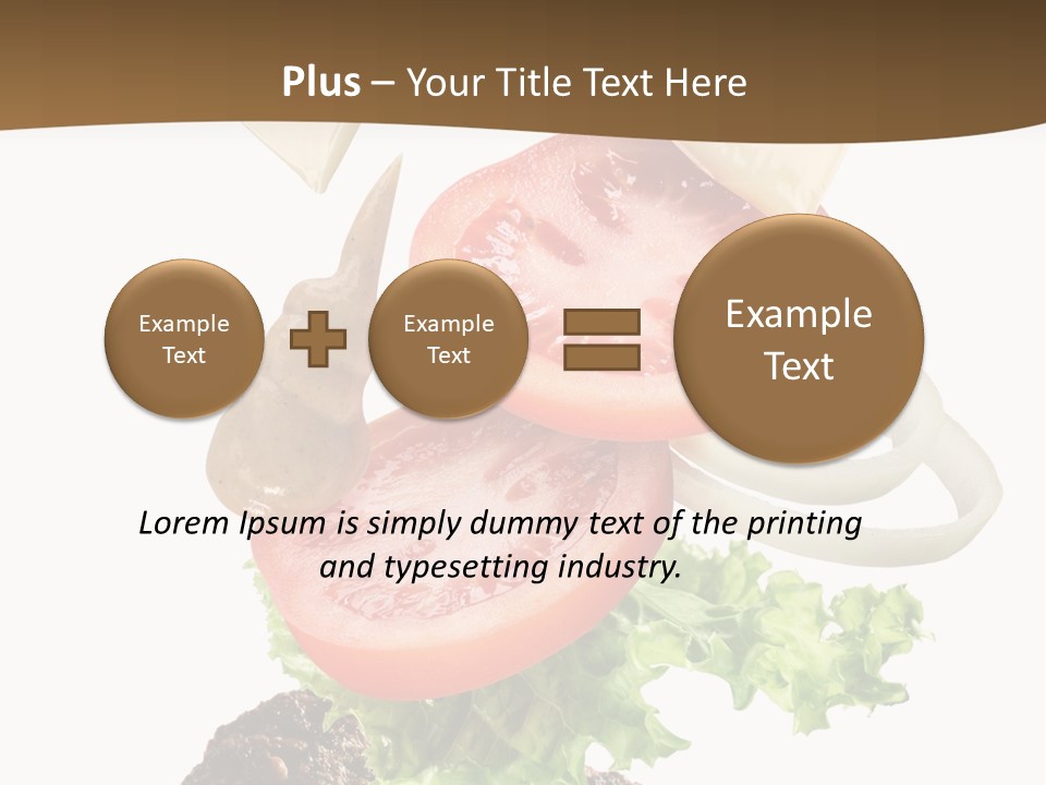 Steak Ingredient Appetiser PowerPoint Template
