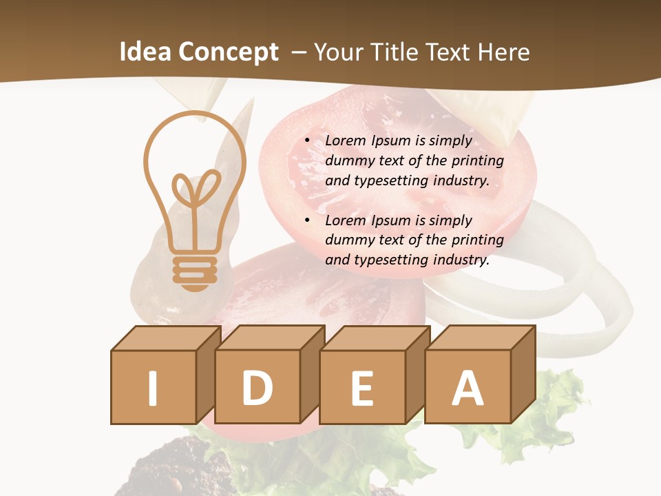 Steak Ingredient Appetiser PowerPoint Template