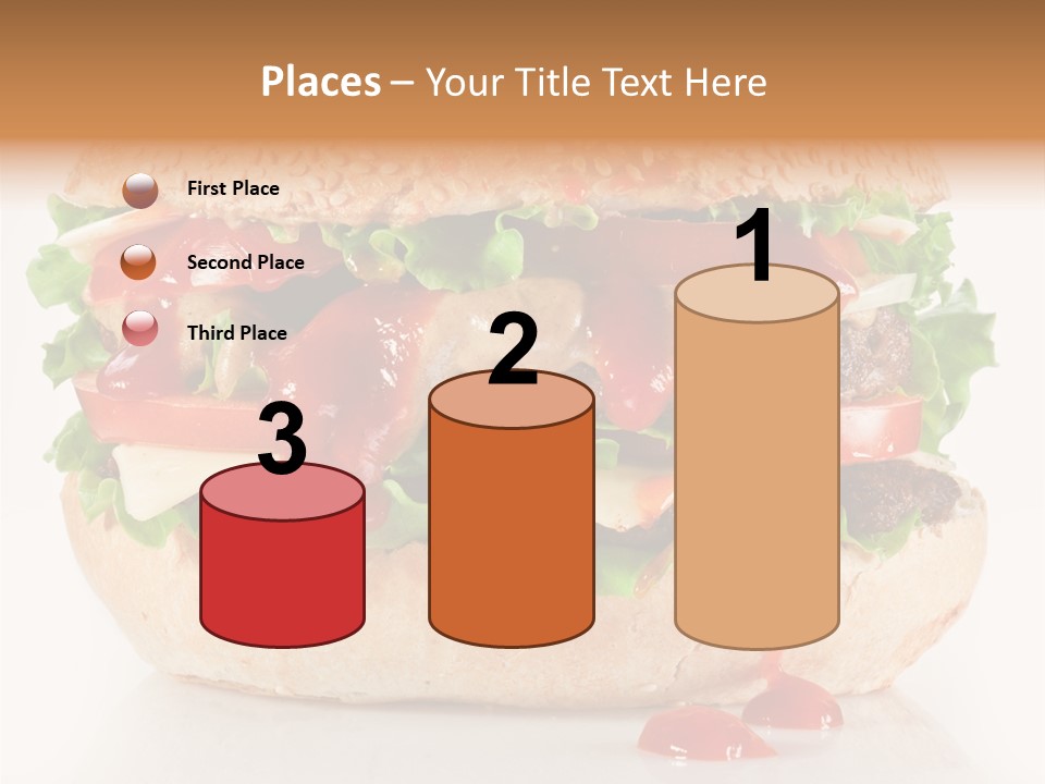 Burger Sandwich Meat PowerPoint Template
