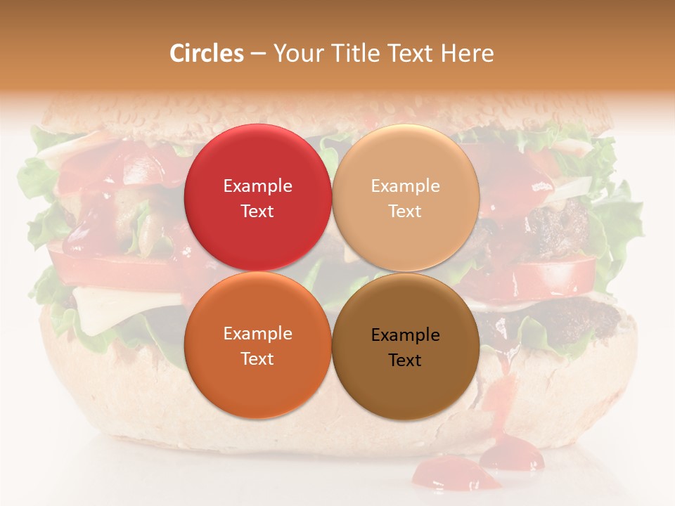 Burger Sandwich Meat PowerPoint Template