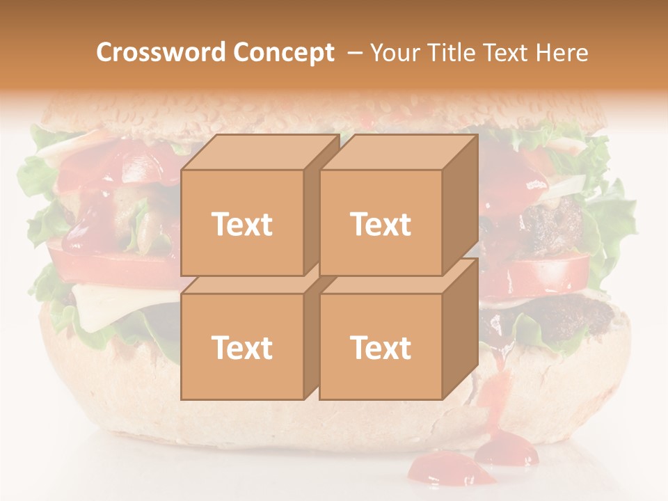 Burger Sandwich Meat PowerPoint Template
