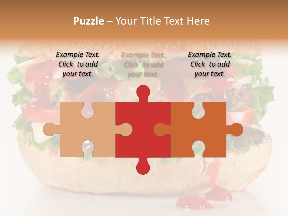 Burger Sandwich Meat PowerPoint Template