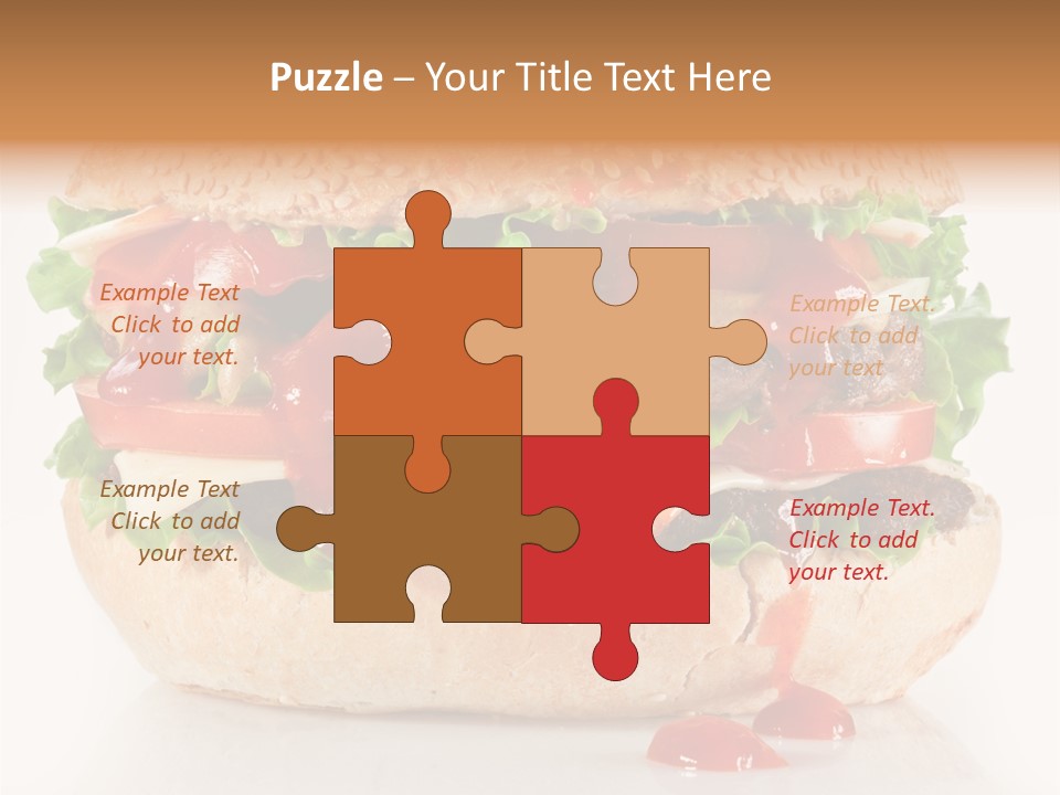 Burger Sandwich Meat PowerPoint Template
