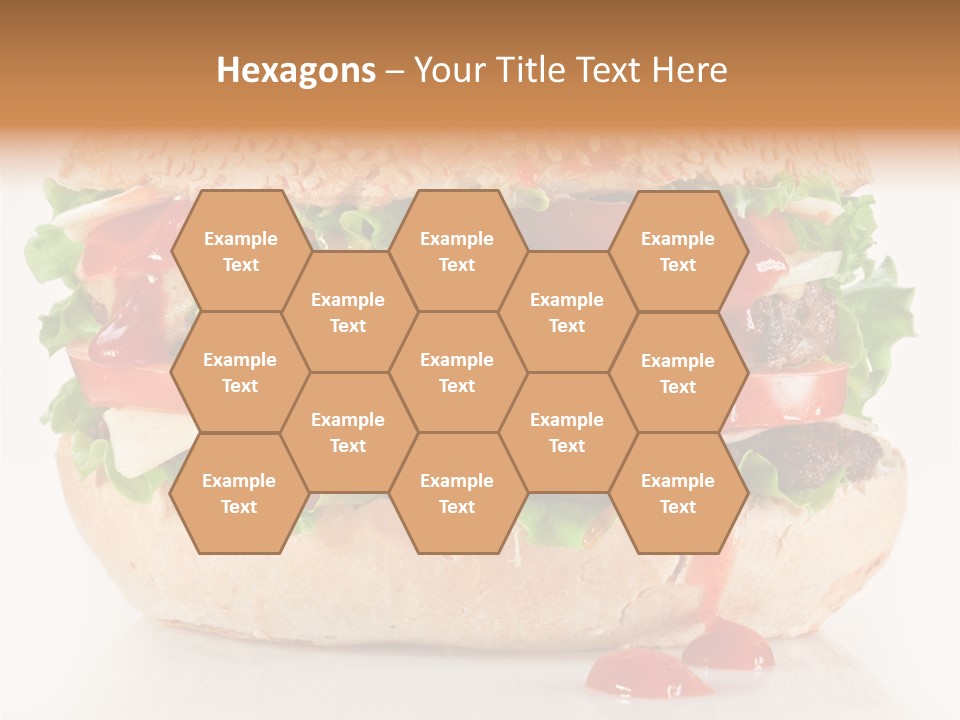 Burger Sandwich Meat PowerPoint Template