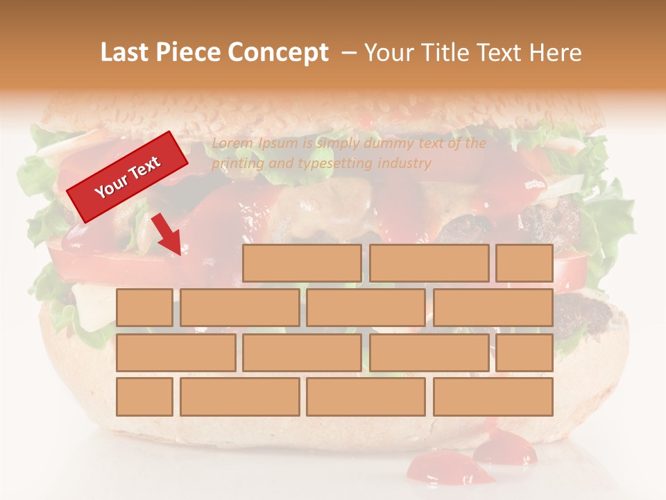 Burger Sandwich Meat PowerPoint Template